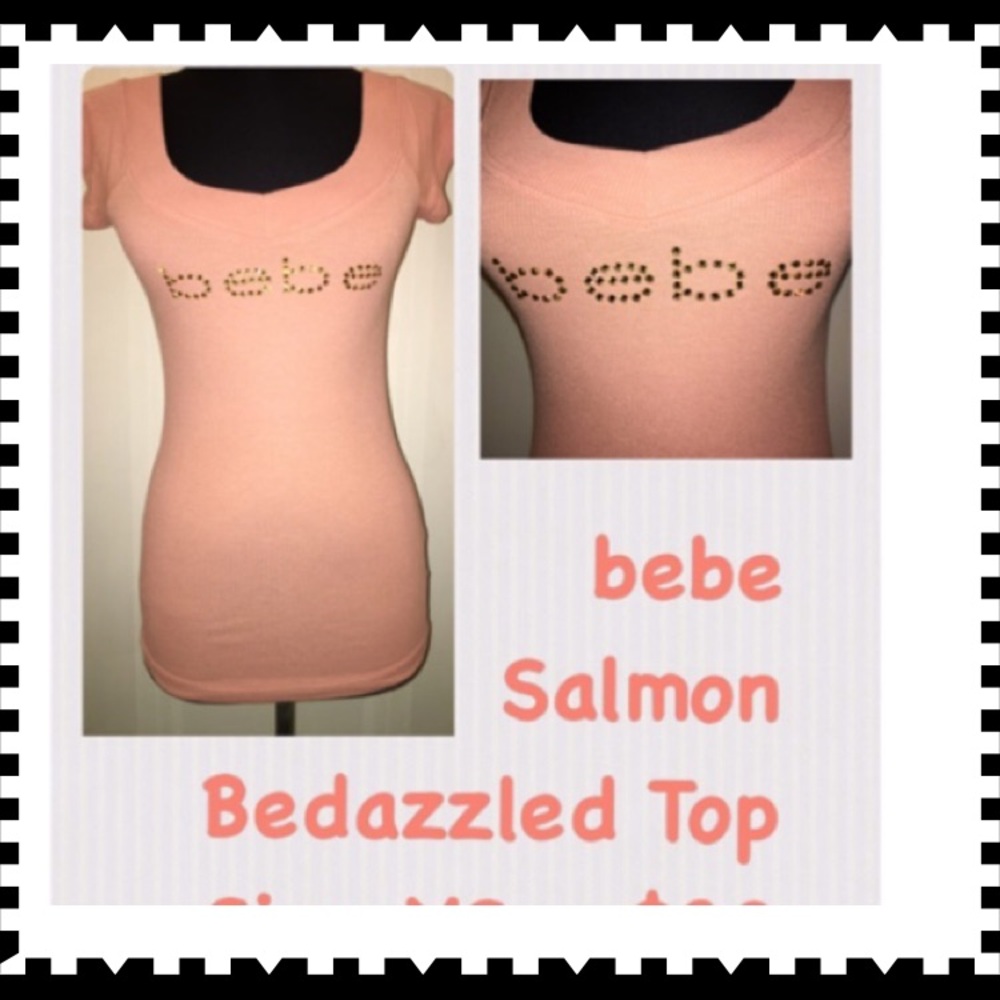 COPY - BEBE BEDAZZLED RIBBED TOP SZ XS